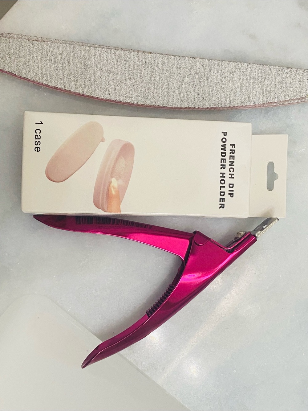 New SNS kit 13 piece Professional Pink & Silver Nail Care Set - Picture 2 of 13